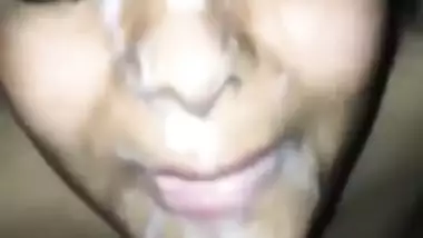 MASSIVE FACIAL CUMSHOT ON MY STEP-BROTHER'S GIRLFRIEND FACE