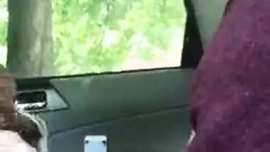 NRI Girl sucking dick of her boyfriend in a car