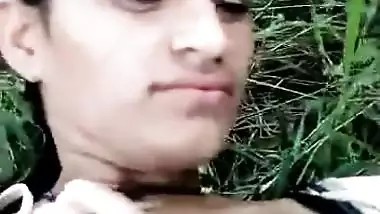 Loves Pussy Fingering Outdoor With dirty Talk