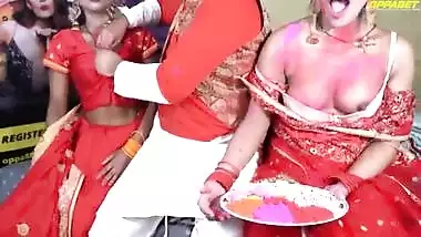 XXX Holi Special father in law fuck two daughter in law’s in Holi Hindi voice