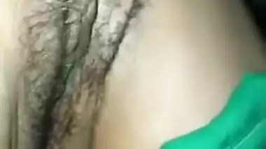 Desi wife pussy fingering her husband