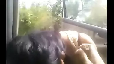 Amateur desi legal age teenager girlfriend sensational outdoor oral-stimulation in car