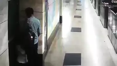 Metro station oral pleasure sex movie of a juvenile and horny couple