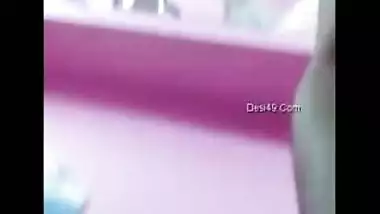 India chick bought an amateur camera specially to perform XXX strip show