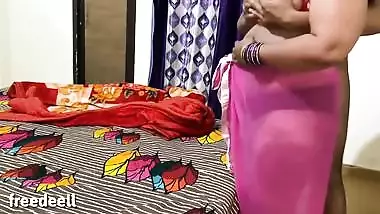 Horny Desi MILF sucks and rides stepson's XXX prick in the bedroom