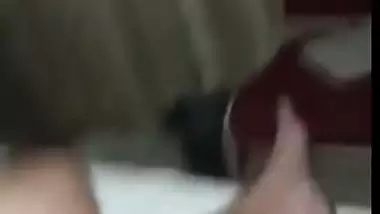 Big boobed Indian prostitute talking on phone during sex video