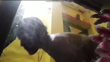 Village mom dress change caught by horny son