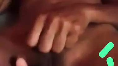 Lover fingering GF pussy before fucking in FSI xxx