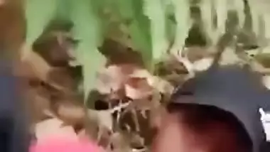 Tribal village gal with big tits fucks Desi dude in outdoor XXX porn