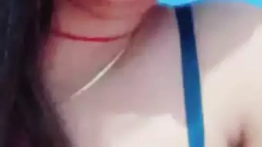 Wife naked boobs sucking by husband before sex