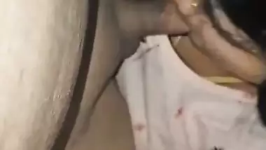 Cheating housewife sucks her Devar’s dick at midnight