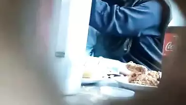 Mallu sexy girl kissed and boobs sucked in restaurant