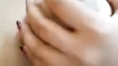 XXX fun MMS video of Desi Boudi with naked boobs is to the web