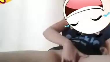 Female from Desi land uncovers her XXX twat for sex games in bed