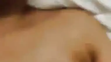 Bouncing boobs sexy wife fucking in hotel room MMS