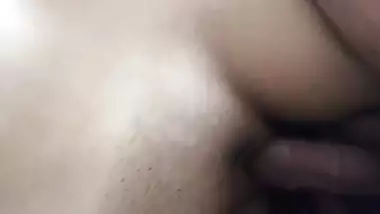 Silently MILF lies on back while Desi man has sex with her on camera