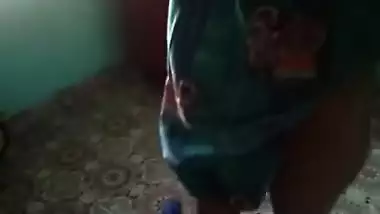 Love puts a Desi sari on and exposes her XXX fun parts for a bit