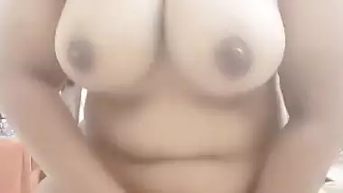 Amazing tits Tamil wife naked dildo masturbation