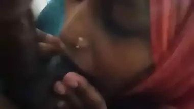 Bangladeshi maid giving awesome blowjob to owner