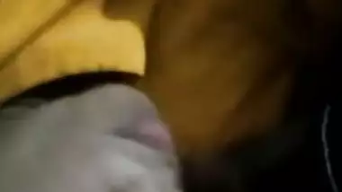 Cheating Desi wife giving blowjob to lover