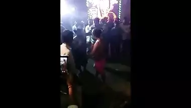 Hot sluts public stage record dance